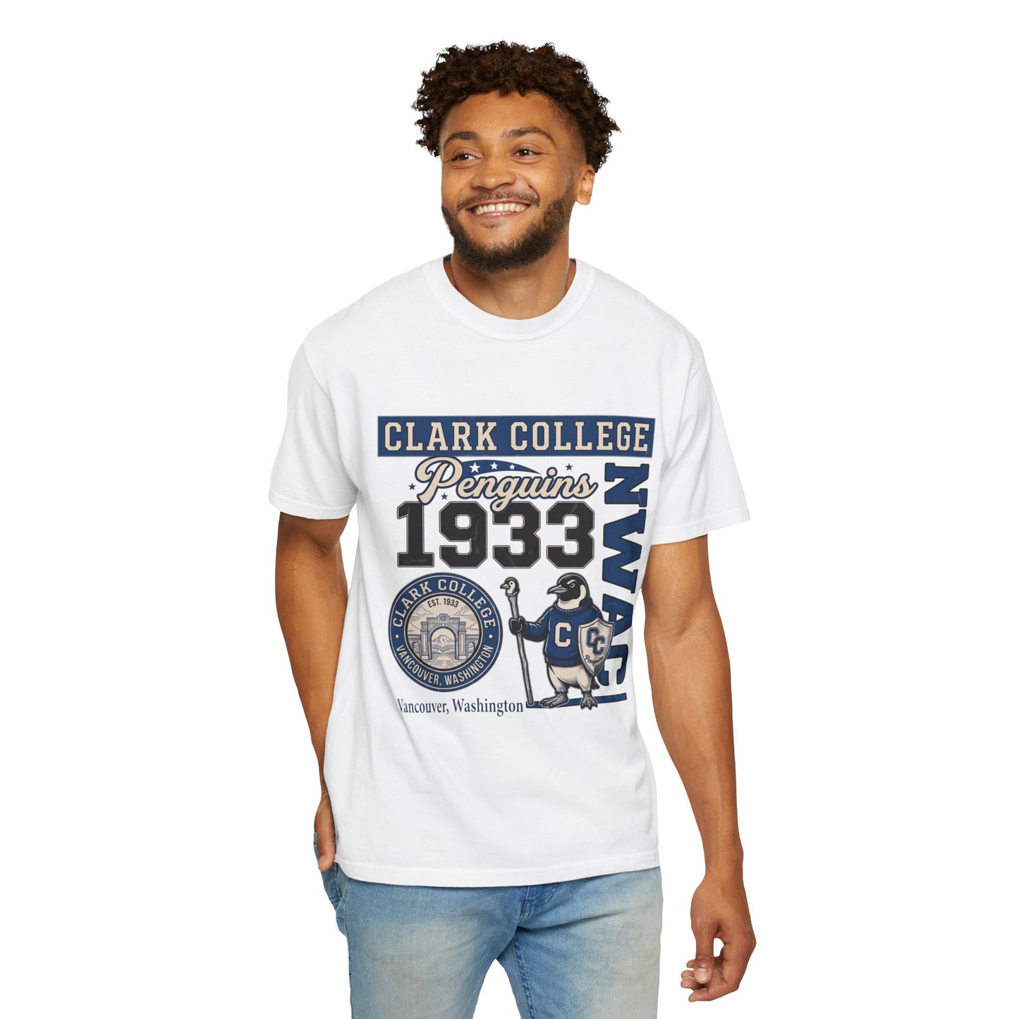 Clark College Penguins Graphic T-Shirt