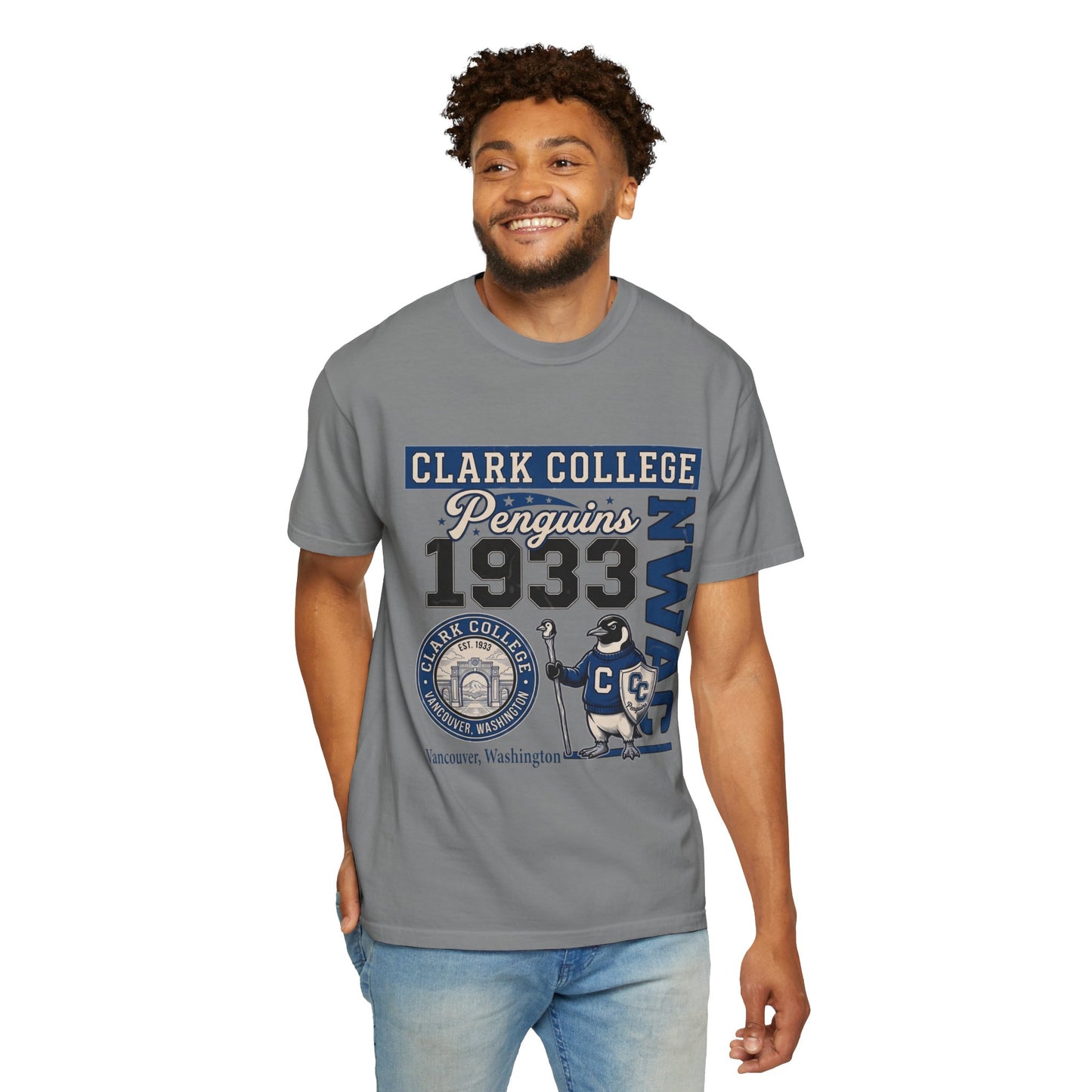 Clark College Penguins Graphic T-Shirt